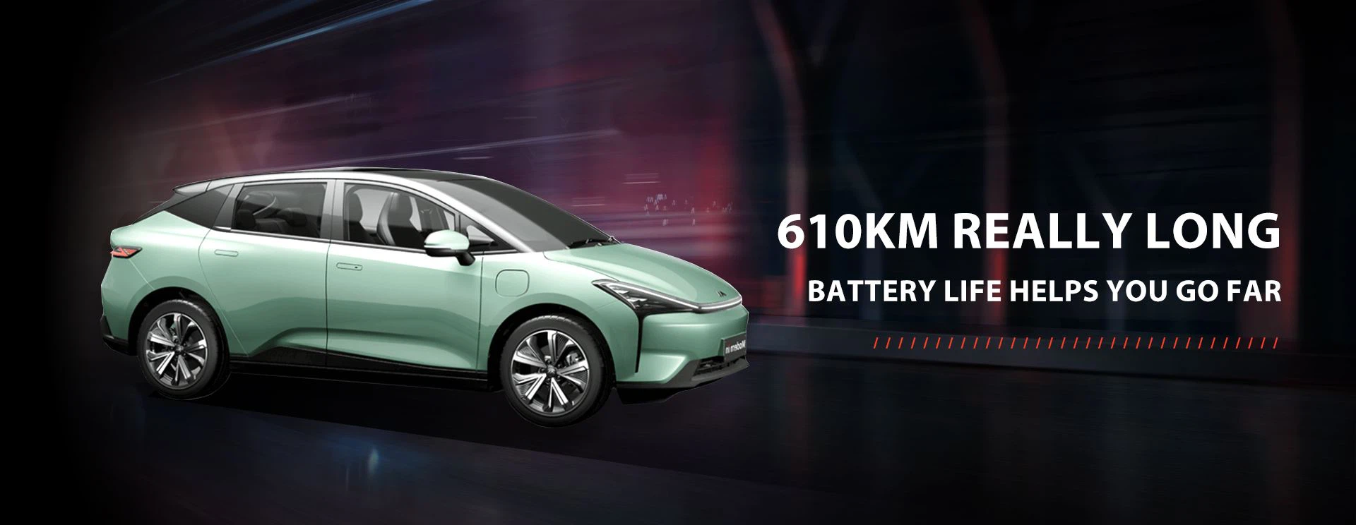 610KM Really long battery life helps you go far